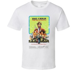 Cool Retro 1973 blaxploitation Movie Black Caesar Distressed T Shirt