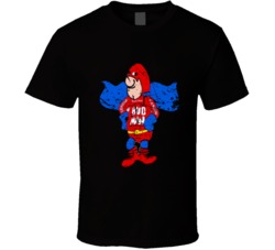 Cool Retro Bud Man Beer Mascot Distressed  T Shirt