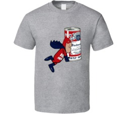 Cool Retro Bud Man Beer Mascot 2 T Shirt