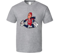 Cool Retro Bud Man Beer Mascot Distressed 3 T Shirt
