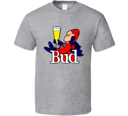Cool Retro Bud Man Beer Mascot 5 T Shirt