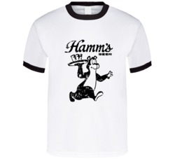 Cool Retro Hamm's Beer Distressed T Shirt