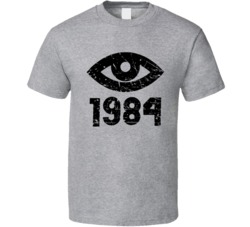 Cool Classic 1984 Movie Big Brother is Watching Distressed T Shirt