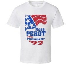 Cool Ross Perot for President 92 Distressed T Shirt