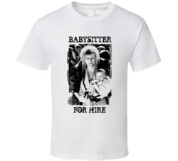 Cool 80's Cult Classic Labyrinth Movie Jareth Babysitter for Hire