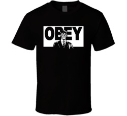 Cool 80's Halloween Horror Movie They Live Roddy Piper Obey  T Sh