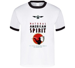 Cool Retro Cigarette Pack Natural American Spirit  T Shirt