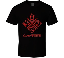 Cool Game of thrones 4 House Sigils TV Show 2 T Shirt