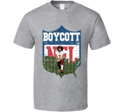 Cool Boycott The NFL Colin Kaepernick Distressed  T Shirt