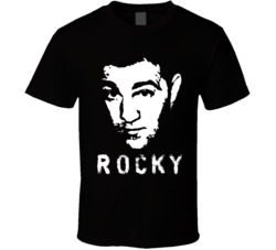 Cool  Rocky Marciano Professional Boxer Big Head Silhouette Boxing T S