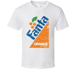 Cool Retro Fanta Orange Soft Drink Distressed T Shirt