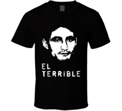 Cool Erik Morales El Terrible Big Head Silhouette Tribute Boxing T Shi
