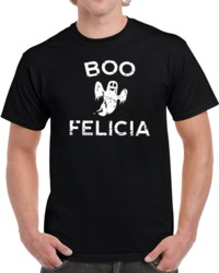 Cool Funny Halloween Boo Felicia Halloween Costume Distressed T Shirt
