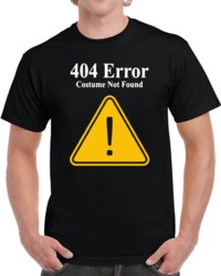 Cool Funny Halloween Error 404 Costume not found Halloween Costume 2 T