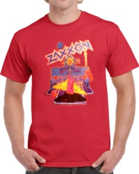 Cool Classic Retro Video Game Zaxxon Distressed  T Shirt