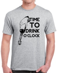 Cool Funny Time To Drink O'clock  T Shirt
