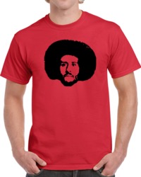 Cool Colin Kaepernick Big Silhouette Take a Knee Protest Afro T Shirt