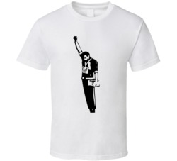 Cool 1968 Mexico Olympics Black Power Salute Tommie Smith Black Silhou