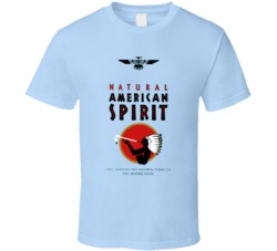 Cool Retro Cigarette Pack Natural American Spirit T Shirt