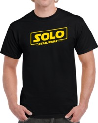 Cool Han Solo Movie Solo Title Star Wars  T Shirt
