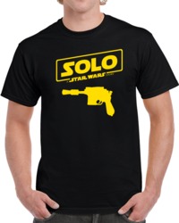 Cool Han Solo Movie Solo Title Star Wars 2 T Shirt
