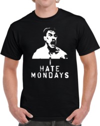 Cool Funny I hate Mondays Bloodsport Silhouette  T Shirt