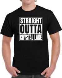 Cool Funny Friday The 13th Straight Outta Crsystal Lake Parody  T Shir