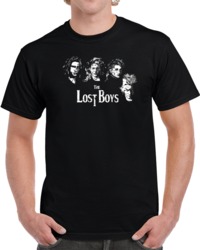Cool Lost Boys Horror Movie Vampire Distressed Parody  T Shirt