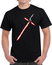 Cool Star Wars Kylo Ren Cross Guard Saber  T Shirt