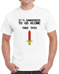Cool Retro Video Game The Legend of Zelda It's Dangerous to go Al