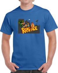 Rampage Video Game Start Screen Retro Movie  T Shirt