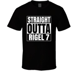 Straight Outta Rigel 7 Funny The Simpsons Tv Show T Shirt
