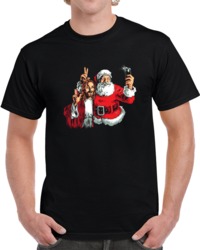 Santa Claus and Jesus Best Friends Christmas T Shirt