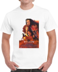 Retro 80's Movie Poster Willow Sci Fi  T Shirt