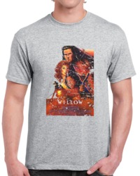 Retro 80's Movie Poster Willow Sci Fi Distressed T Shirt