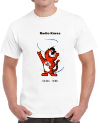 Retro 1988 Olympics Seoul Korea Mascot Hodori  T Shirt