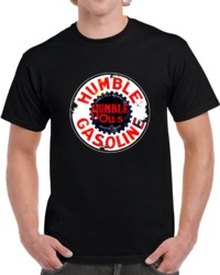 Retro Humble Oils Gasoline Distressed  T Shirt