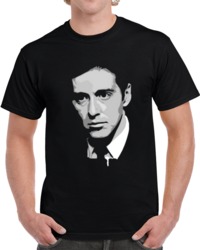 The Godfather Movie  Michael Corleone Big Head Silhouette Movie T Shir