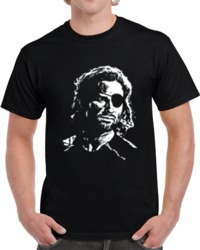 Escape from New York Snake Plissken Bog Head Silhouette Movie  T Shirt