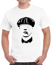 Peaky Blinders Tommy Shelby Big Head Silhouette Tv Show  T Shirt