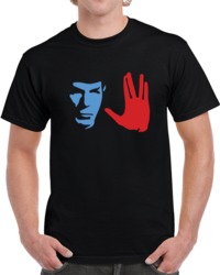 Star Trek Vulcan Greeting Spock  T Shirt