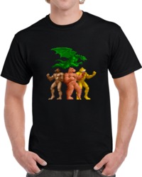 Retro Video Game Sega Altered Beast Pixelated Character  T Shirt