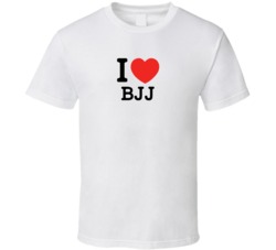 I Heart Bjj Jiu Jitsu Mma Combat Sport  T Shirt