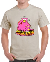 Retro 80's The Karate Kid Freddy Freeman Makin Bacon  T Shirt