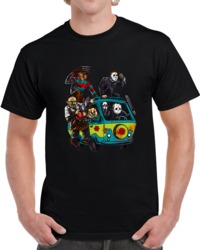 Massacre Machine Horror Movie Scooby Doo Parody  T Shirt