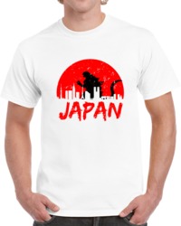 Japan Funny God Zilla  T Shirt