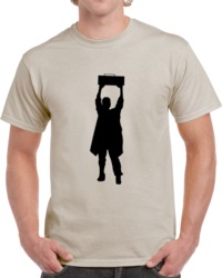 Retro 80's Movie Say Anything Boombox Silhouette  T Shirt