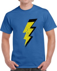 Black Lightening Cool Lightening Bolt TV Show Distressed T Shirt