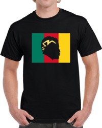 francis ngannou The Predator Big Head Silhouette Cameroon Flag Profess