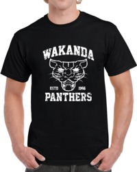 Wakanda Panthers Black Panter Movie Comic  T Shirt